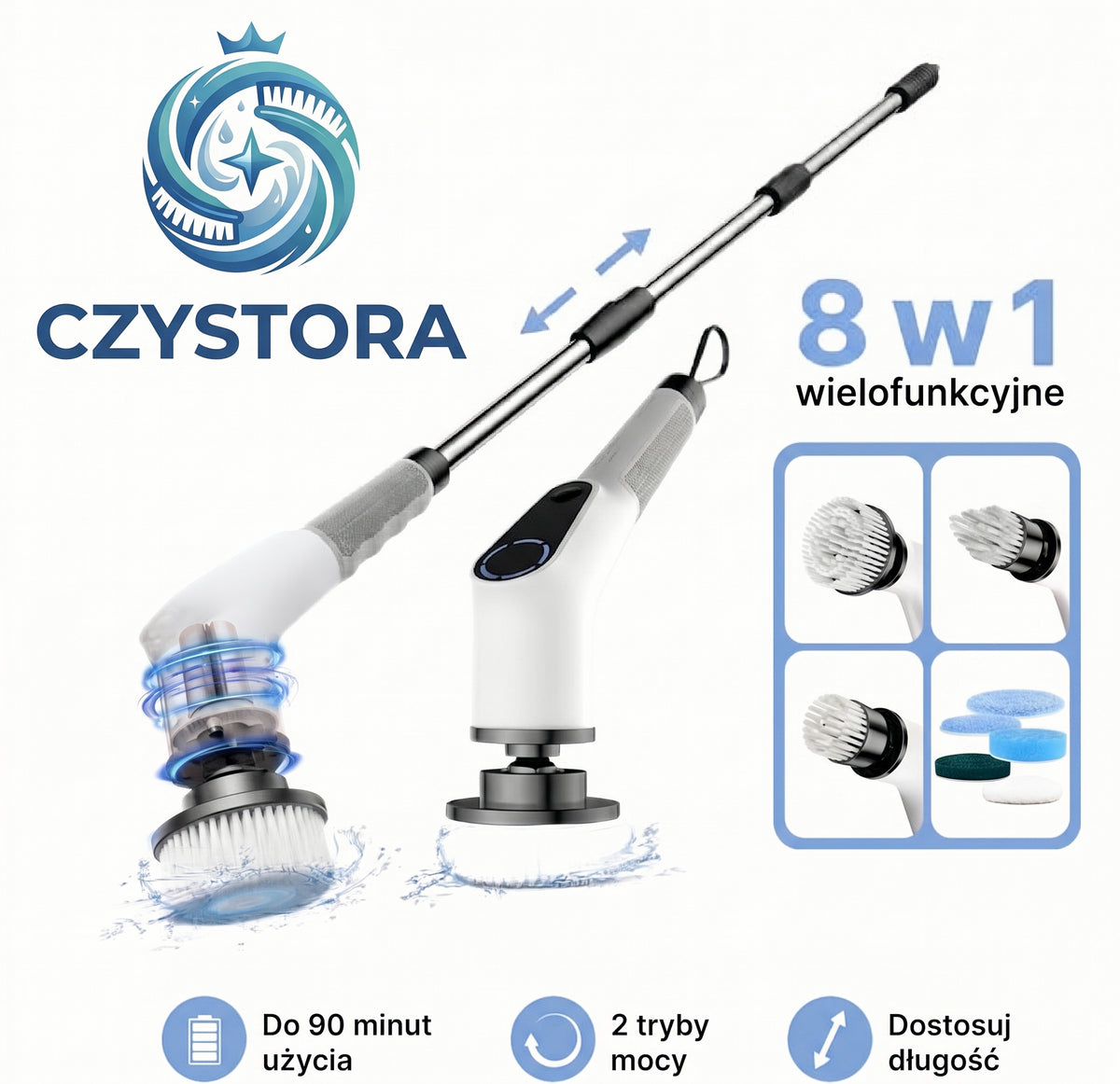 Czystora SpinPro™ - Elektryczna Szczotka